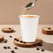100 Pack 12 oz White Paper Cups, Summer Party Tableware, Leak-Free Disposable Cup, Cold and Hot Drinks Holder, for Cafe, Office, Party, Home, Festival Events